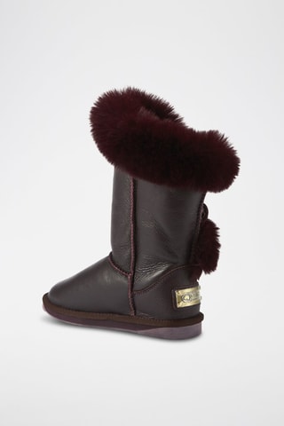 Botas de piel ovina - Marrón oscuro