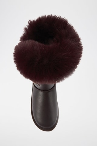 Botas de piel ovina - Marrón oscuro