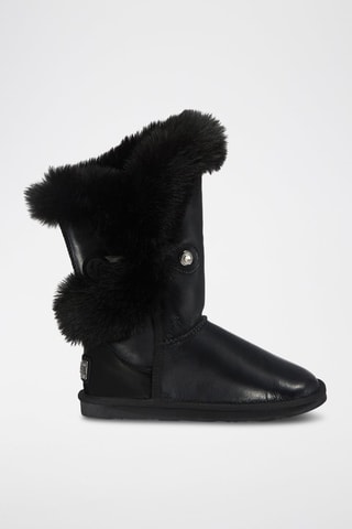 Botas de piel ovina - Negro