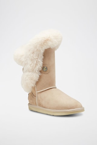 Botas de piel ovina - Beige