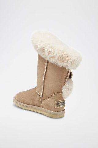 Botas de piel ovina - Beige