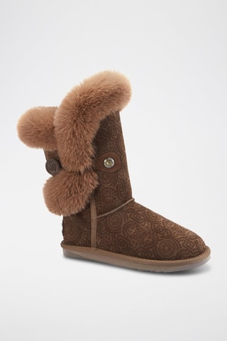 Botas de piel ovina - Marrón