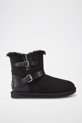 Botas de piel ovina - Negro
