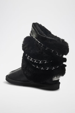 Botas de piel ovina - Negro