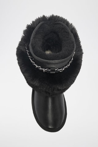 Botas de piel ovina - Negro