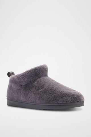 Botas efecto piel ovina - Gris
