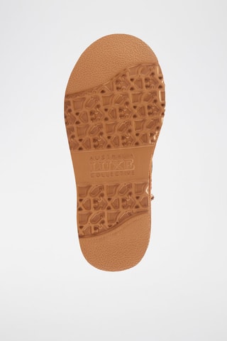 Botines de piel ovina - Marrón y negro