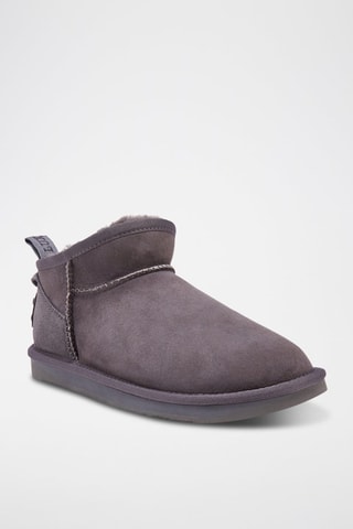 Botines de piel ovina forrados - Gris