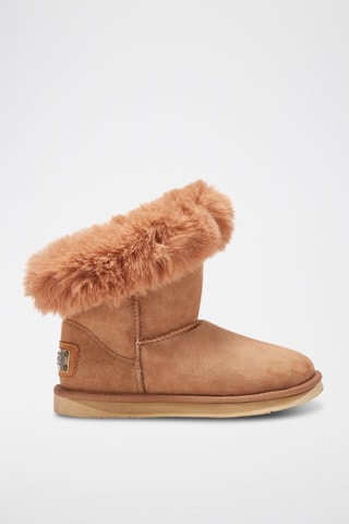 Botines de piel ovina forrados - Beige