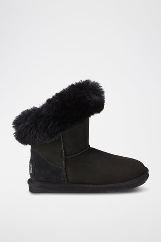 Botines de piel ovina forrados - Negro