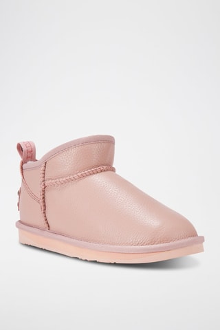 Botines de piel ovina forrados - Rosa