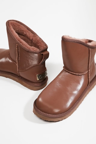 Botines de piel - Camel