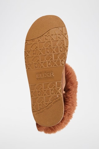 Botines de piel ovina forrados - Camel