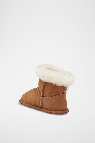 Botines de piel ovina forrados - Marrón