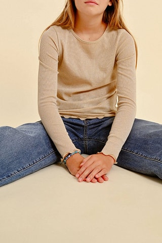 Jersey fino - Beige - Molly Girl