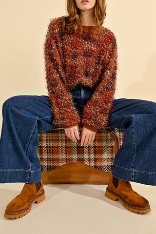 Jeans wide legs - Donkerblauw