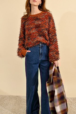 Jeans wide legs - Donkerblauw