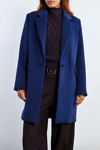 Manteau en laine - Bleu marine - Lili Sidonio