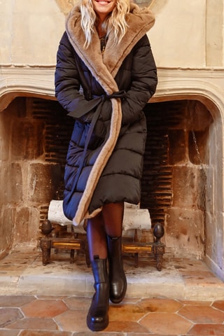 Piumino con cappuccio - Nero - Molly Bracken