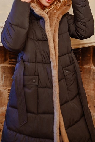 Piumino con cappuccio - Nero - Molly Bracken