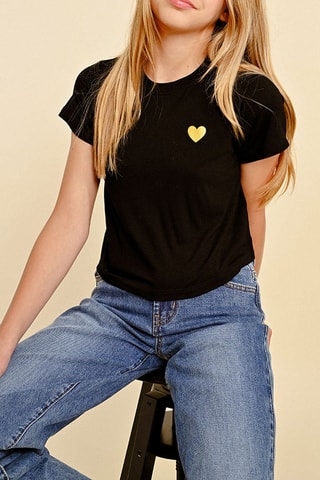 T-shirt - Zwart   - Molly Girl