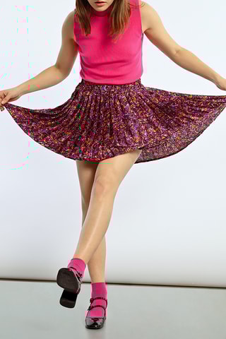 Falda plisada - Rosa - Lili Sidonio