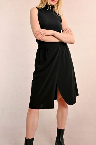 Falda cruzada - Negro - Molly Bracken