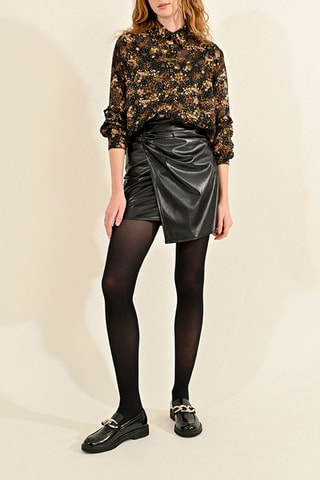 Falda cruzada - Negro - Molly Bracken