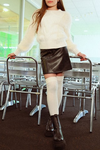 Gonna taglio dritto - Nero - Molly Girl