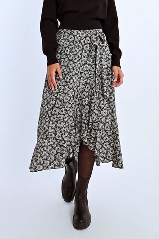 Falda midi - Negro - Lili Sidonio