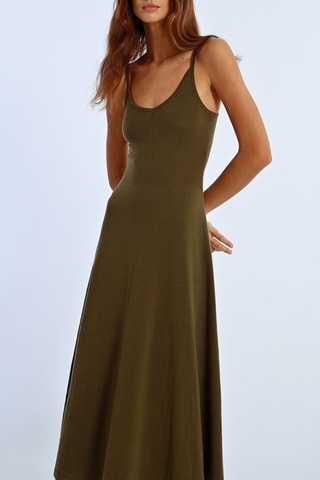 Lange Jurk - Kaki