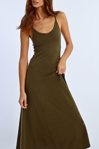 Lange Jurk - Kaki