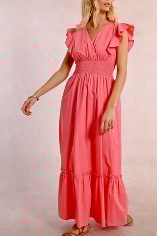 Vestido largo - Coral