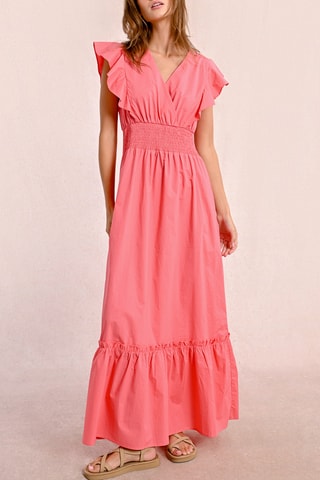 Vestido largo - Coral