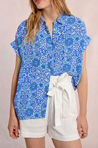 Camisa - Azul cobalto