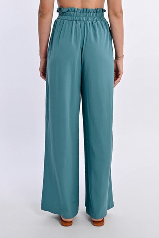 Pantalon taille haute - Vert