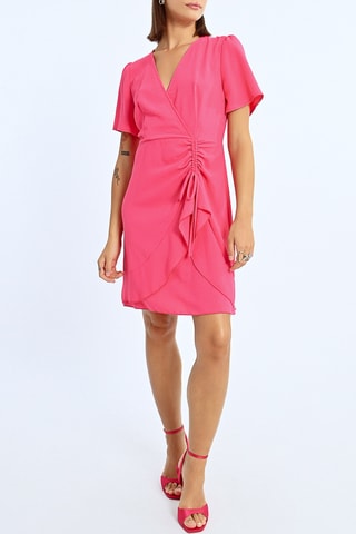 Vestido recto - Fucsia