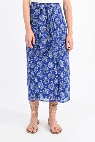 Falda midi - Azul rey - Molly Bracken