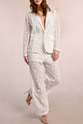 Pantalón de encaje - Blanco