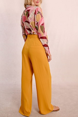 Pantalón de tiro alto - Mostaza