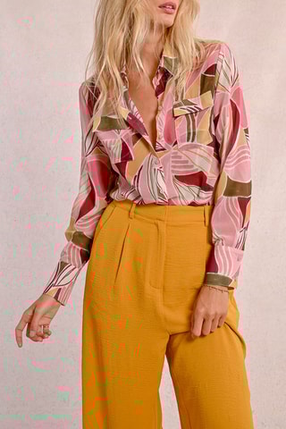 Pantalón de tiro alto - Mostaza