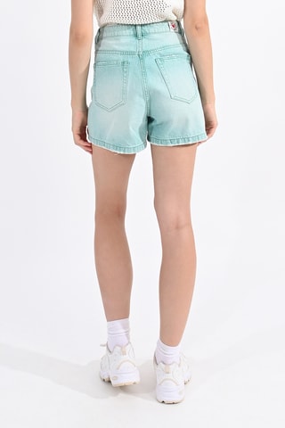 Short vaquero de tiro alto - Celeste - Lili Sidonio