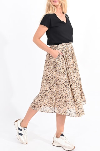 Falda evasé - Beige - Molly Bracken