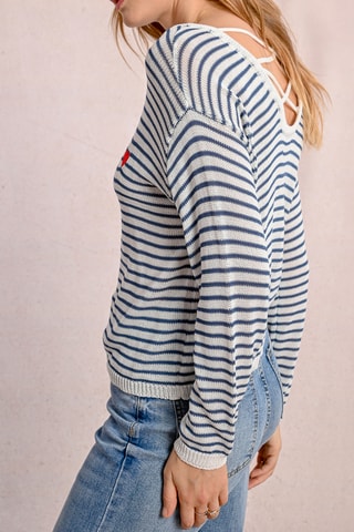 Jersey - Blanco y azul marino