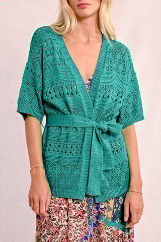 Cárdigan - Verde claro