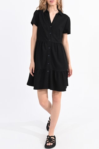 Vestido camisero - Negro - Lili Sidonio