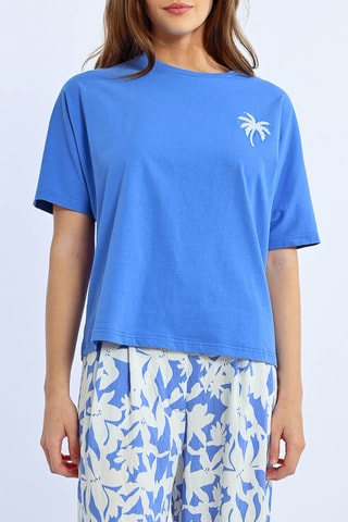 Camiseta - Azul cobalto