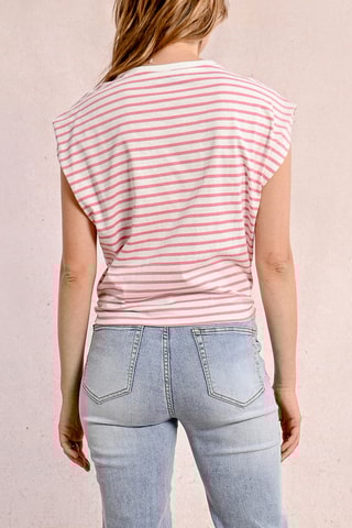 Geknoopte Top - Roze en Ecru