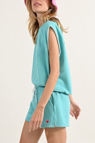 Short de tiro alto - Celeste - Lili Sidonio