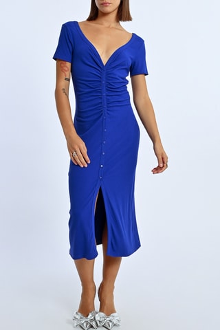 Vestido camisero - Azul rey